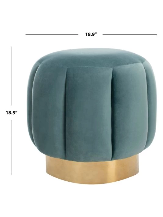 Safavieh Maxine Channel Tufted Ottoman 3 Safavieh Maxine Channel Tufted Ottoman - Image 2