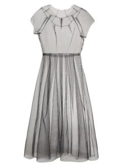 Maison Margiela Sheer Fit-And-Flare Dress