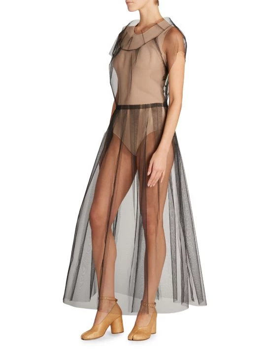 Maison Margiela Sheer Fit-And-Flare Dress 5 Maison Margiela Sheer Fit-And-Flare Dress - Image 3