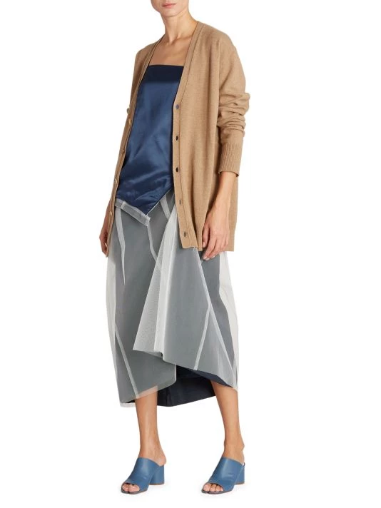 Maison Margiela Satin Chiffon Overlay Slip Dress 4 Maison Margiela Satin Chiffon Overlay Slip Dress - Image 2