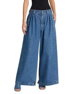 Maison Margiela Pleated Wide-Leg Denim Pants -Safavieh And Maison Margiela Sales unnamed file 1053