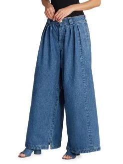 Maison Margiela Pleated Wide-Leg Denim Pants -Safavieh And Maison Margiela Sales unnamed file 1054