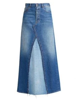 Maison Margiela Spliced Denim Maxi Skirt