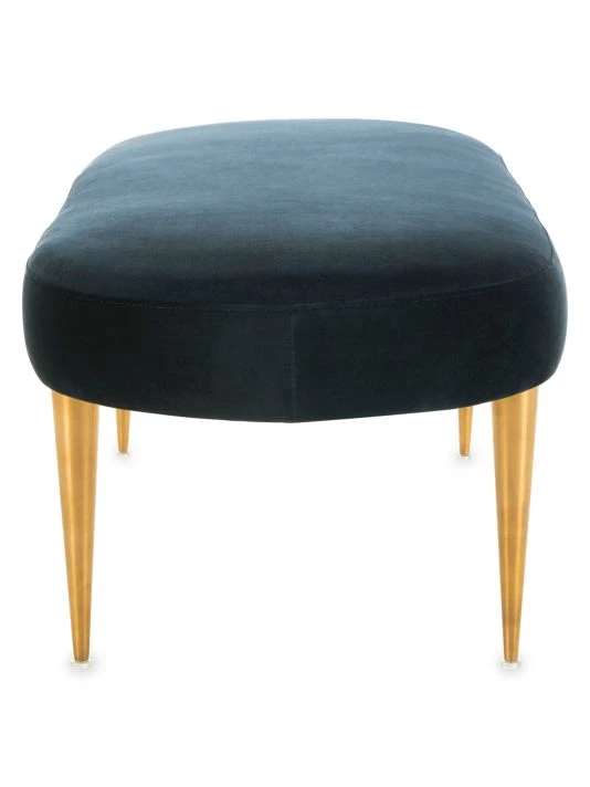 Safavieh Corinne Velvet Oval Bench 4 Safavieh Corinne Velvet Oval Bench - Image 2