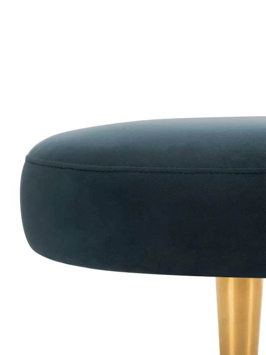 Safavieh Corinne Velvet Oval Bench 6 Safavieh Corinne Velvet Oval Bench - Image 4