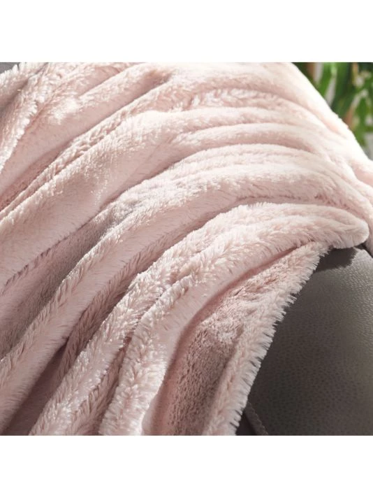 Safavieh Dalson Pom Pom Throw Pink 4 Safavieh Dalson Pom Pom Throw Pink - Image 2