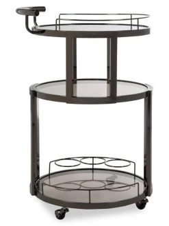 Safavieh Rio Round Bar Cart & Wine Rack