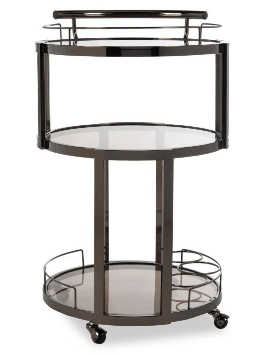 Safavieh Rio Round Bar Cart & Wine Rack 5 Safavieh Rio Round Bar Cart & Wine Rack - Image 3