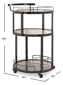 Safavieh Rio Round Bar Cart & Wine Rack 12 Safavieh Rio Round Bar Cart & Wine Rack -Safavieh And Maison Margiela Sales unnamed file 156