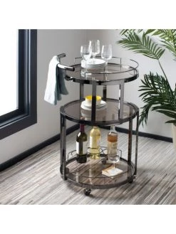 Safavieh Rio Round Bar Cart & Wine Rack 13 Safavieh Rio Round Bar Cart & Wine Rack -Safavieh And Maison Margiela Sales unnamed file 157