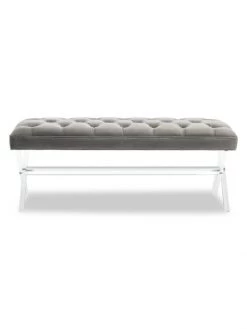 Safavieh Tourmaline Tufted Acrylic Bench