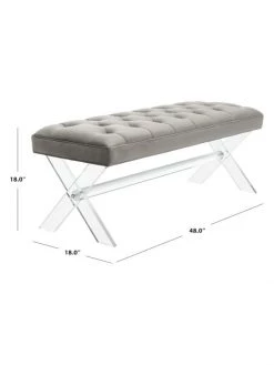 Safavieh Tourmaline Tufted Acrylic Bench 12 Safavieh Tourmaline Tufted Acrylic Bench -Safavieh And Maison Margiela Sales unnamed file 162