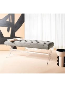 Safavieh Tourmaline Tufted Acrylic Bench 13 Safavieh Tourmaline Tufted Acrylic Bench -Safavieh And Maison Margiela Sales unnamed file 163