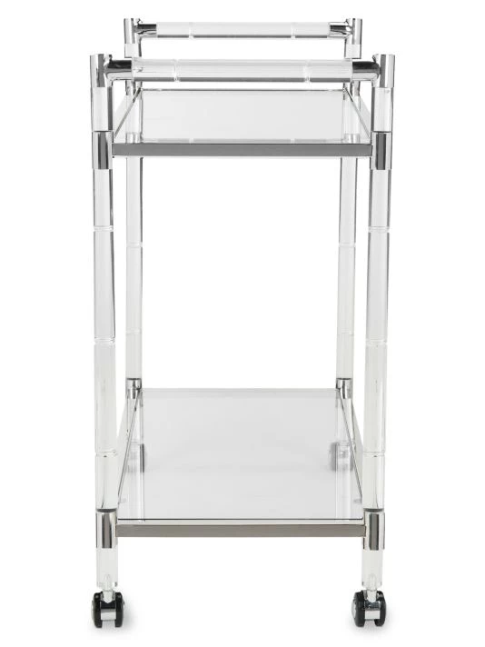 Safavieh Duval Acrylic Bar Trolley 5 Safavieh Duval Acrylic Bar Trolley - Image 3