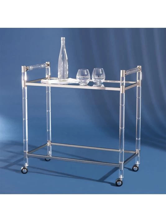 Safavieh Duval Acrylic Bar Trolley 8 Safavieh Duval Acrylic Bar Trolley - Image 6