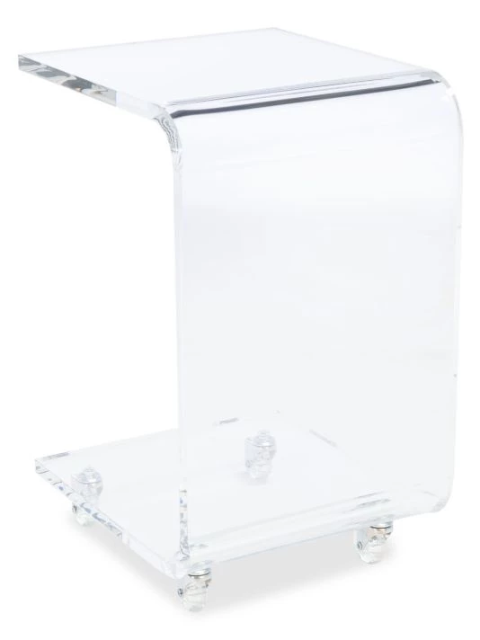 Safavieh Rollins Acrylic Bar Cart 6 Safavieh Rollins Acrylic Bar Cart - Image 4