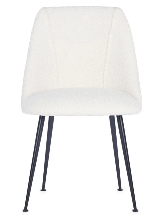Safavieh Foster Poly Blend Dining Chair Ivory Black 9 Safavieh Foster Poly Blend Dining Chair Ivory Black - Image 7