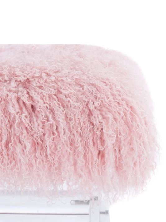 Safavieh Coraline Sheepskin Ottoman 5 Safavieh Coraline Sheepskin Ottoman - Image 3