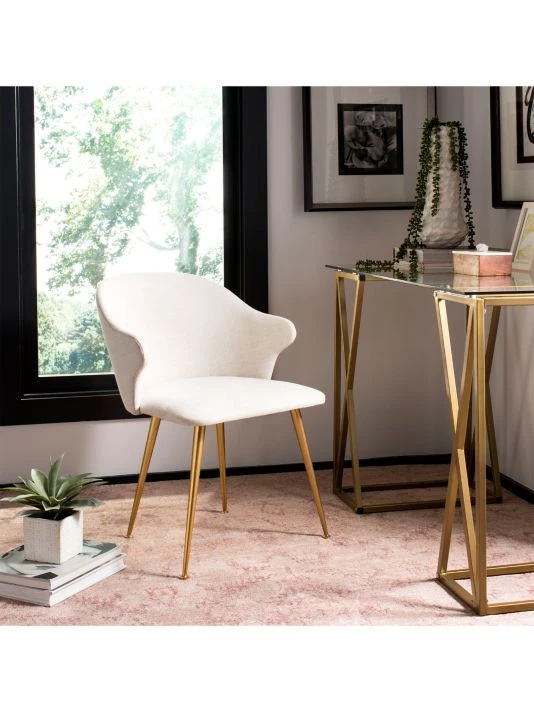 Safavieh Edmond Linen Blend Arm Chair 8 Safavieh Edmond Linen Blend Arm Chair - Image 6