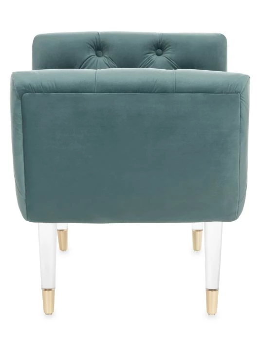 Safavieh Eugenie Tufted Velvet Bench 5 Safavieh Eugenie Tufted Velvet Bench - Image 3