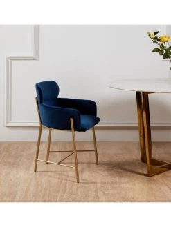 Safavieh Charlize Velvet Dining Chair Navy Gold -Safavieh And Maison Margiela Sales unnamed file 306