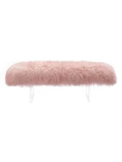 Safavieh Lilliana Sheepskin Bench