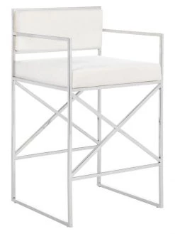 Safavieh Kian Velvet Directors Counter Stool