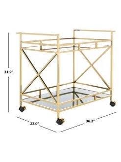 Safavieh Kehlani 2 Shelf Bar Cart 12 Safavieh Kehlani 2 Shelf Bar Cart -Safavieh And Maison Margiela Sales unnamed file 347