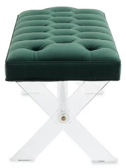 Safavieh Tourmaline Tufted Velvet Acrylic Bench 10 Safavieh Tourmaline Tufted Velvet Acrylic Bench -Safavieh And Maison Margiela Sales unnamed file 35
