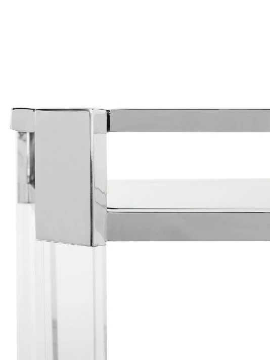 Safavieh Iago Acrylic Bar Trolley 7 Safavieh Iago Acrylic Bar Trolley - Image 5