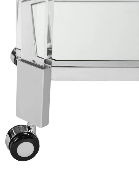 Safavieh Iago Acrylic Bar Trolley 8 Safavieh Iago Acrylic Bar Trolley - Image 6