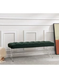 Safavieh Tourmaline Tufted Velvet Acrylic Bench 13 Safavieh Tourmaline Tufted Velvet Acrylic Bench -Safavieh And Maison Margiela Sales unnamed file 38