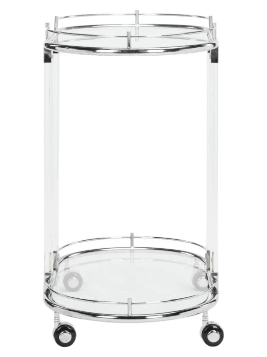 Safavieh Lennon Acrylic Bar Trolley 7 Safavieh Lennon Acrylic Bar Trolley - Image 5