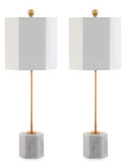 Safavieh 2-Piece Magdalene Marble Table Lamps