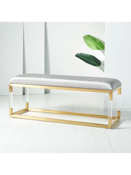 Safavieh Bernadine Acrylic Bench 8 Safavieh Bernadine Acrylic Bench - Image 6