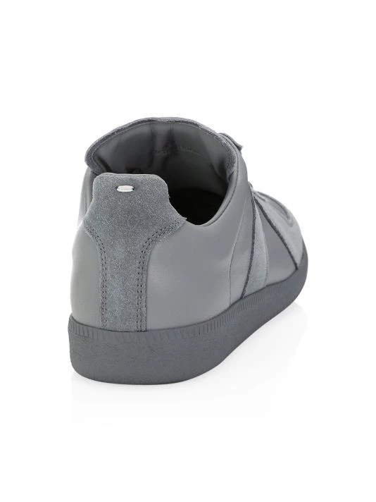 Maison Margiela Replica Leather Low-Top Sneakers For Men White 4 Maison Margiela Replica Leather Low-Top Sneakers For Men White - Image 3