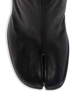 Maison Margiela Tabi Leather Knee-High Boots Black -Safavieh And Maison Margiela Sales unnamed file 579