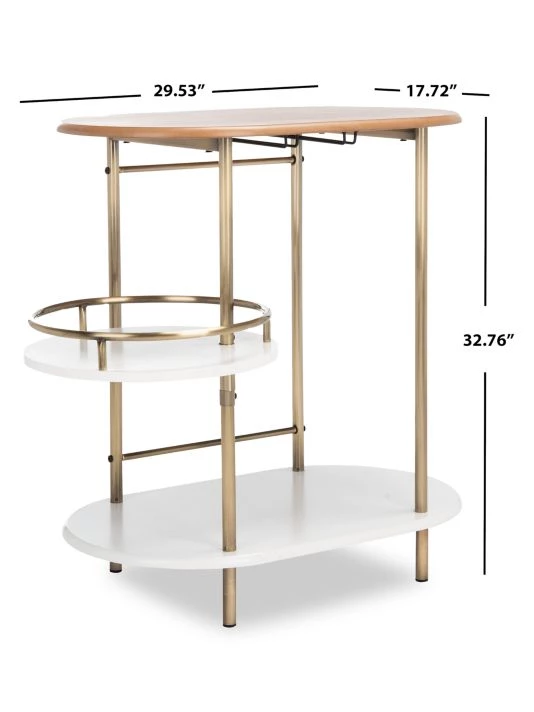 Safavieh Iva Tiered Swivel Bar Table 7 Safavieh Iva Tiered Swivel Bar Table - Image 5