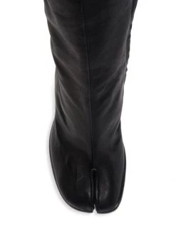 Maison Margiela Tabi Leather Knee-High Boots Black -Safavieh And Maison Margiela Sales unnamed file 580