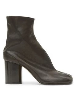 Maison Margiela Tabi Leather Ankle Boots Brown -Safavieh And Maison Margiela Sales unnamed file 599