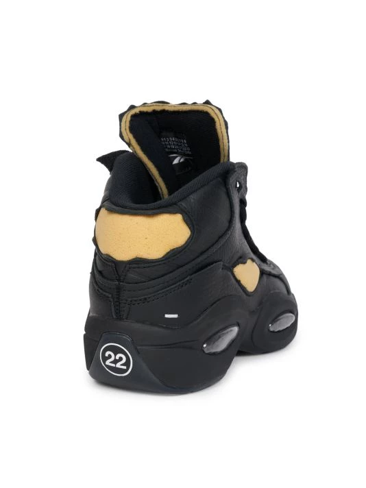 Maison Margiela The Question Leather Mid-Top Sneakers For Men White 5 Maison Margiela The Question Leather Mid-Top Sneakers For Men White - Image 3