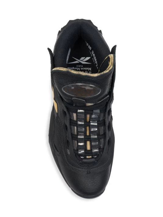 Maison Margiela The Question Leather Mid-Top Sneakers For Men White 7 Maison Margiela The Question Leather Mid-Top Sneakers For Men White - Image 5