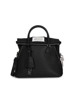 Maison Margiela Logo Patch Leather Tote Black -Safavieh And Maison Margiela Sales unnamed file 630