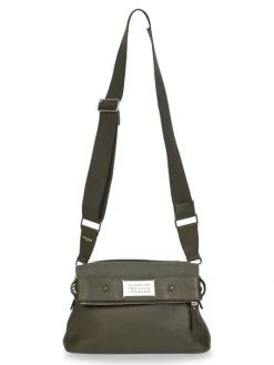 Maison Margiela Medium Leather Shoulder Bag For Men Thyme -Safavieh And Maison Margiela Sales unnamed file 643