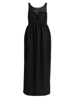 Maison Margiela Embroidered Bust Midi-Dress