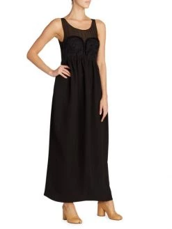 Maison Margiela Embroidered Bust Midi-Dress -Safavieh And Maison Margiela Sales unnamed file 656