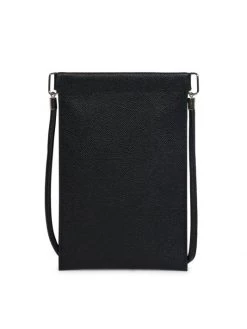 Maison Margiela Hanging Grained Leather Phone Pouch For Men