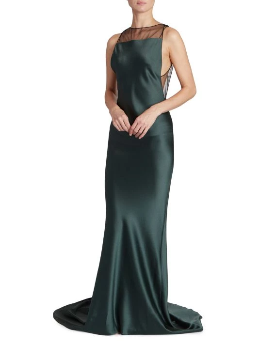 Maison Margiela Open-Back & Sheer-Trim Gown 4 Maison Margiela Open-Back & Sheer-Trim Gown - Image 2