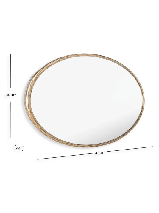 Safavieh Jebediah Oval Metal Mirror 6 Safavieh Jebediah Oval Metal Mirror - Image 4