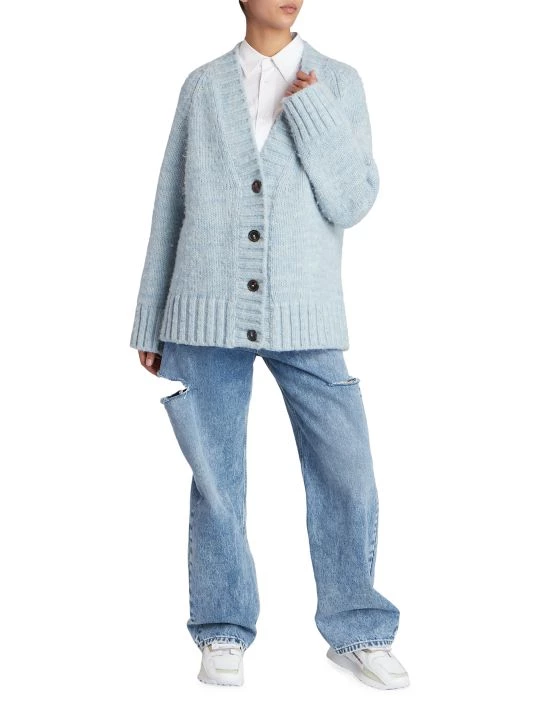 Maison Margiela Oversized Alpaca & Wool-Blend Cardigan 4 Maison Margiela Oversized Alpaca & Wool-Blend Cardigan - Image 2